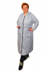 Predĺžená mikina s kapucňou - šedá - 3XL